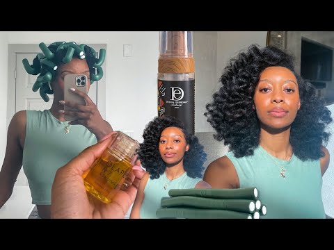 Big Bouncy Curls Using Jumbo Flexi Rods + Easy Hack