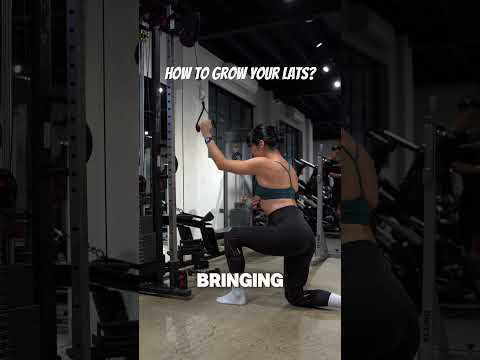 How to grow your lats?