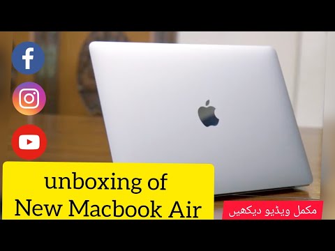 Unboxing of New Macbook Air.