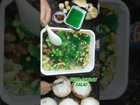 #HomemadeDessert BUKO PANDAN SALAD #Dessert #Pandan #Cocunot #@Short