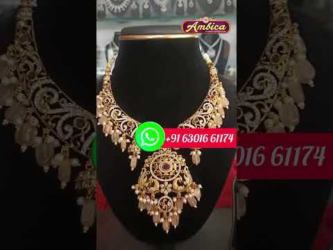 🛍️Watsapp Now☎️6301661174 #kante #necklace #1gramgold #ambicafashionjewellery #codavailable