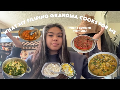 what my filipino grandma cooks for me (when I come to visit)