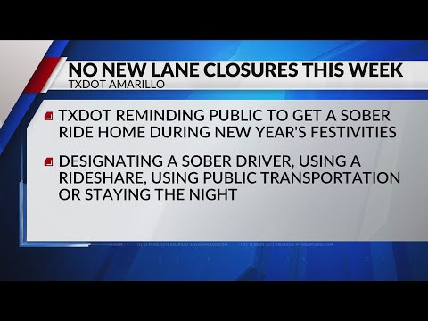 TxDOT Amarillo 'Know Before You Go' for New Year's week