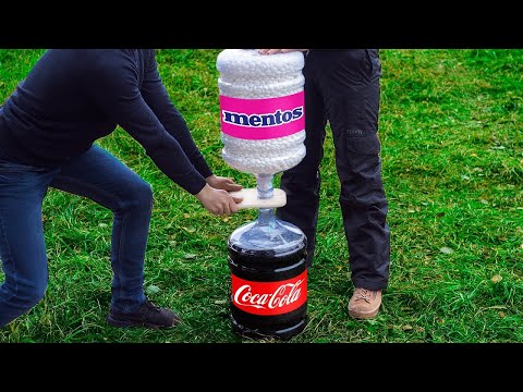 Experiment: Gallons of Coca Cola VS  Mentos