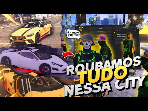 FIZ A GANGUE DE DESMANCHE DE CARROS NO GTA RP DEU MUITO ADM NESSE VIDEO