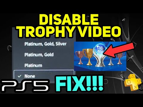 PS5 DISABLE TROPHY VIDEO EASY NEW!