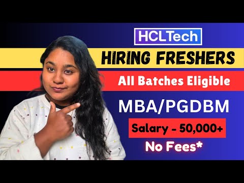 HCL Bulk Hiring|bMBA/PGDM Hiring|2020-2024| HCL mass hiring 2024