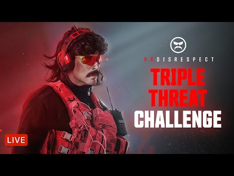 🔴LIVE - DR DISRESPECT - TRIPLE THREAT CHALLENGE | WARZONE, PUBG, R6