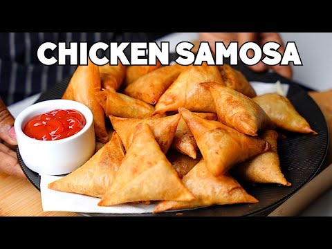 They disappear in 1 minute! So easy and delicious! Chicken Samosa!