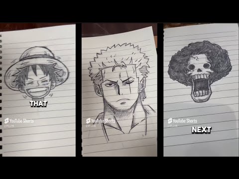 How To Draw One Piece Characters| Super Easy!