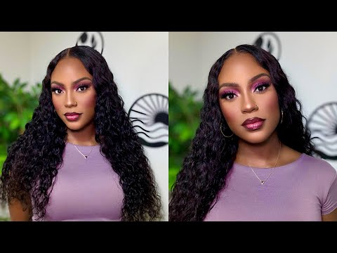 🔥THE BEST GLUELESS WATER WAVE WIG FOR BEGINNERS|BYEBYEKNOTS WIG || FT.UNICE