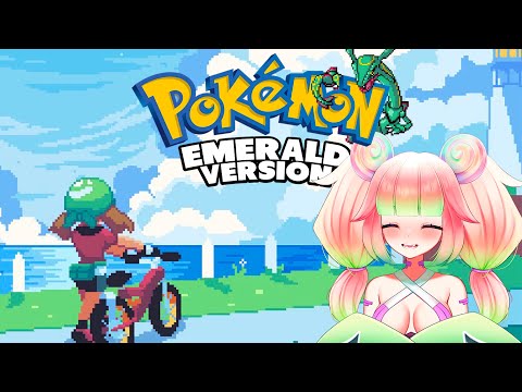 【Pokemon Emerald】I'm gonna beat the Elite 4 TODAY!🦑🛐【VAllure】