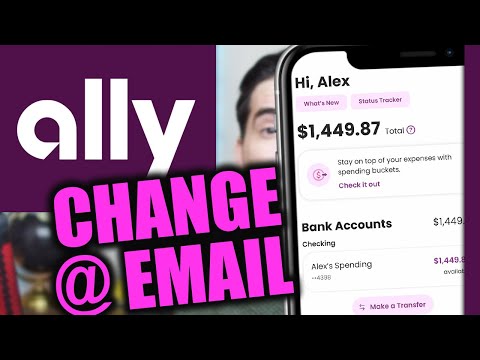 Ally Bank How to Change Email Address (App)