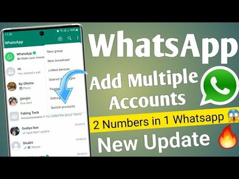 How to use 2 number in one whatsapp |How to add multiple account in whatsapp