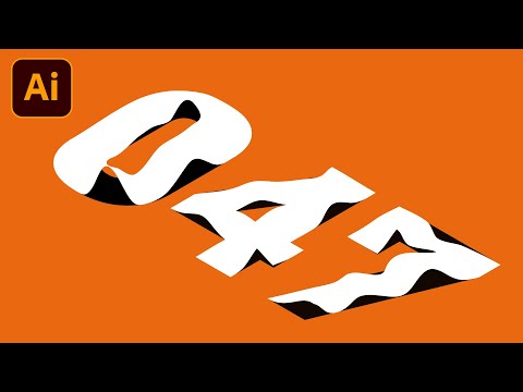 Illustrator Text Effect | Wrinkled Text Effect in Adobe Illustrator | Illustrator Tutorial