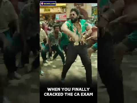 When You Finally Cracked CA Exam | CA Student Attitude | Pushpa 2 #shorts #pushpa2