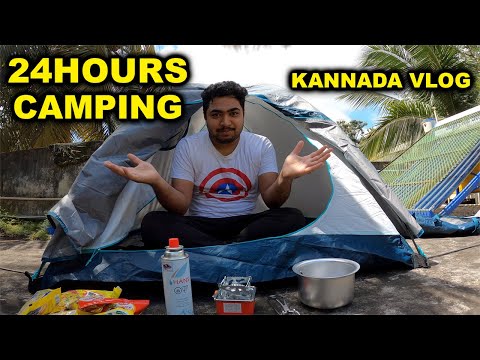 ROOF TOP CAMPING🔥 24 HOURS CHALLENGE | Cooking | Tent | Kannada Camping | Kannada Vlog #Karnataka