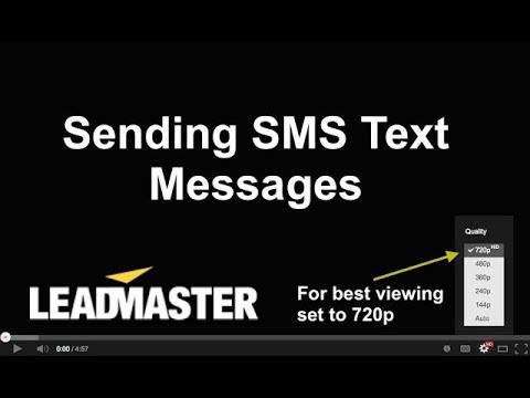 Sending SMS Text Messages to Contacts