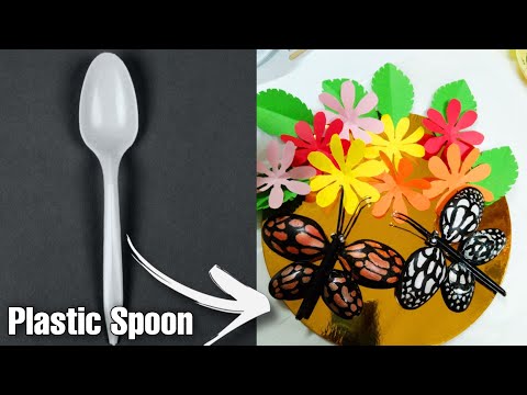 plastic spoon craft |  cake board ideas