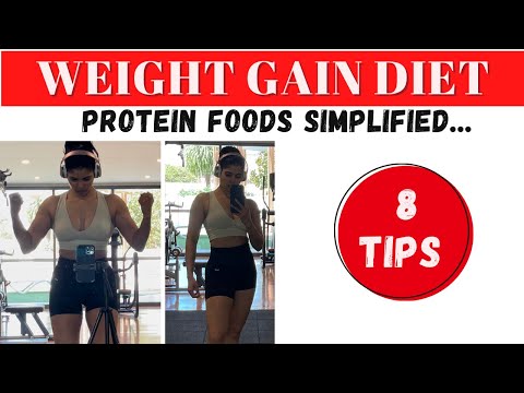 Weight gain diet plan for skinny girls to gain weight (protein foods tips) INDIAN