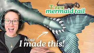 How I Designed a Custom Prehistoric Themed Mermaid Tail