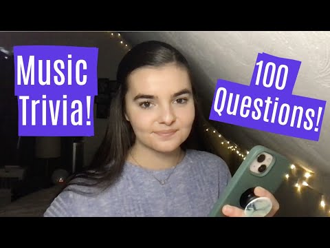 ASMR Whispering 100 Music Trivia Questions