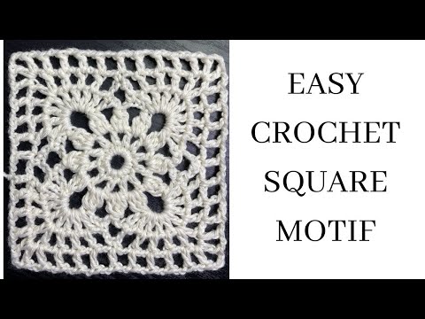 Easy Crochet Square Motif