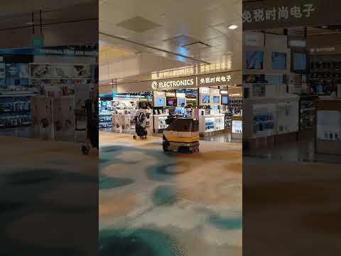 Floor cleaning machine|Changi international airport Singapore| #singapore #airport #shanghaiport