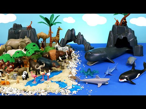 Island Scenery Diorama for Playmobil Land and Sea Animals