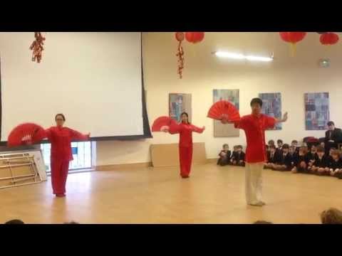 Chinese New Year celebrations at Eltham College Junior School - Tai Chi Fans