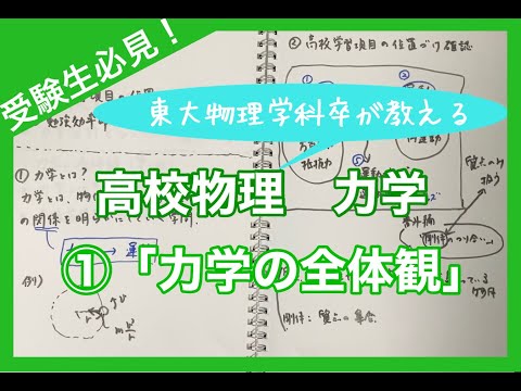 【高校物理】力学① 「力学の全体観」これから力学を学び始める方必見！　【理論解説編】