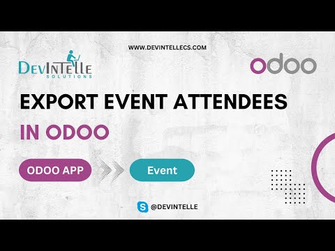 Export Event attendees in Odoo