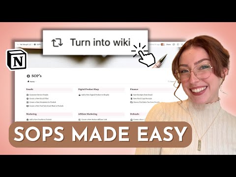 How I Manage SOPs in Notion - And Why You Should Too!
