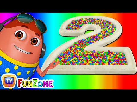 Surprise Eggs Ball Pit Show for Kids to Learn NUMBERS 1-10  | ChuChu TV Funzone 3D for Children