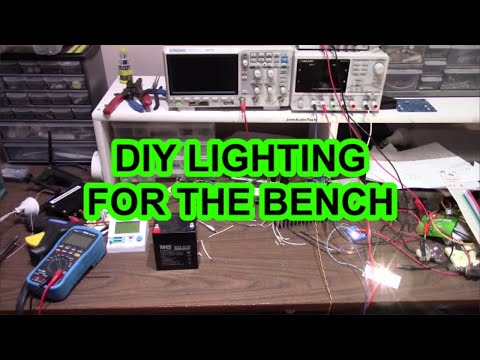 DIY bench lighting project - simple as it gets