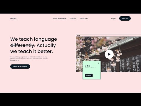 Adobe XD Web Design Tutorial | Online School - Part 1