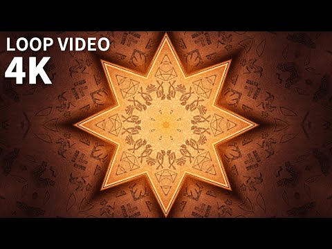 aureate background video loop 4K HD,Geometric motion video material.