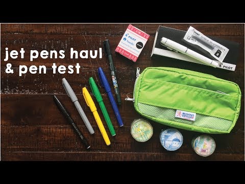 Jet Pens Haul & Pen Test