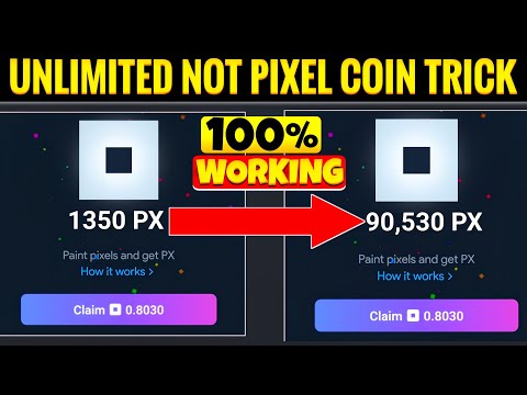 Unlimited NotPixel Coin Trick 100% Working | How to Play Not Pixel Telegram Mini Game