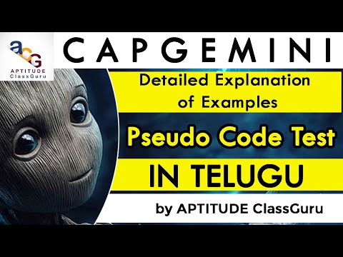 #2 How to Crack Capgemini Pseudo Code Test | Pseudo Code Questions Explanation Part 02 | in Telugu