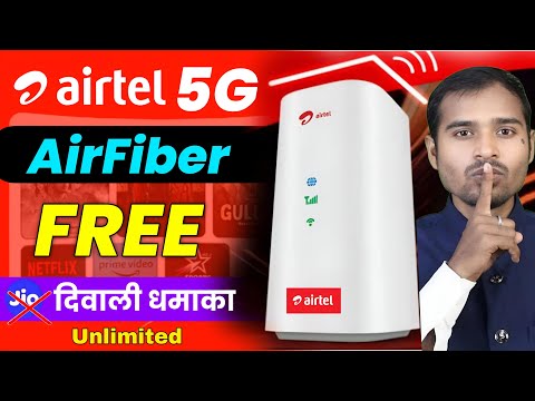 Airtel Airfiber installation Free 5G Unlimited  | airtel airfiber plan |Jio airfiber vs airtel fiber