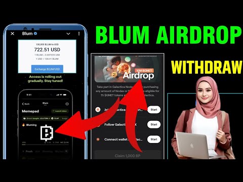 Blum Airdrop Claim And Withdraw || Blum Memepad Kya Hai || Blum Listing Date And Withdraw in Bank°°