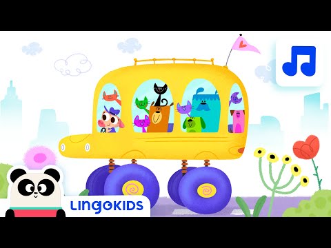 WHEELS ON THE BUS 🚌🎶 Nursery Rhymes | Lingokids