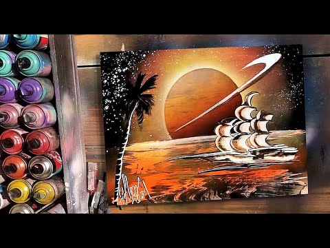 Caravel | Free Hand Technique by Spray Art Eden