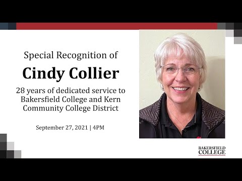 Special Recognition of Cindy Collier