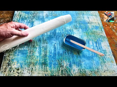 Discover the Mind-Blowing Texture Techniques - Abstract Art on Sulfurized Paper Innovative Technique