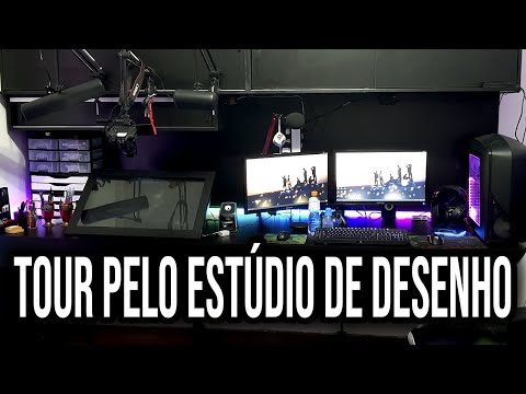 TOUR PELO MEU ESTÚDIO DE DESENHO | ESPECIAL 1.000.000 DE INSCRITOS!