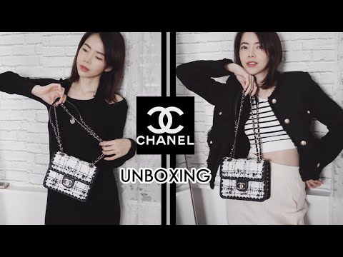 Chanel 開箱，超美的毛呢包包+小金球方胖子值得買嗎？ | Celine C琳