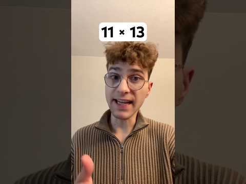 11 times 13 #Shorts #multiplication #math #mentalmath