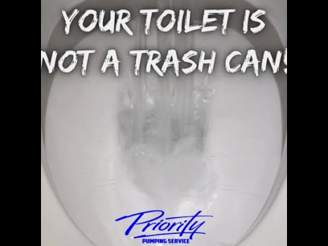 Toilet is not a trash can